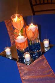 Royal Blue And Orange Wedding Centerpieces Geavisual Blue Wedding Centerpieces Orange Wedding Centerpieces Orange Wedding Decorations