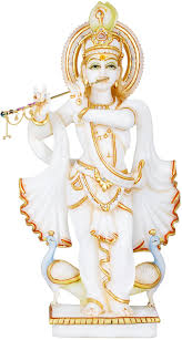 Murli Krishna With Flowing Robes And Peacocks Exotic India Art