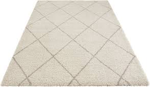 Nur bis zum 27.07.2021 → code: Hochflor Teppich Belle Leonique Rechteckig Hohe 35 Mm Rauten Design Weiche Haptik Wohnzimmer Online Kaufen Otto