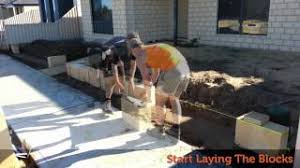 Limestone blocks are the most popular retaining wall designs and modern looks. How To Lay Limestone Blocks Youtube