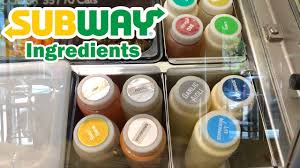 Subway Ingredients And Toppings Youtube