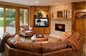 When And How To Place Your Tv In The Corner Of A Room Livingroom Layout Living Room Furniture Arrangement Family Room Design
