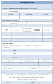 Sample Medicare Reimbursement Form Buy Sample Forms Online Medicare How To Apply Form