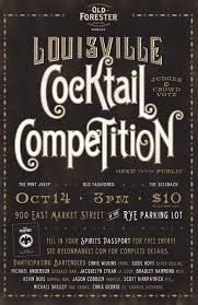 Louisville Cocktail Competition Poster Bartender American Traditional Mint Julep