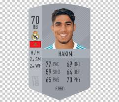 Top free images & vectors for hakimi fifa 20 in png, vector, file, black and white, logo, clipart, cartoon and transparent. Achraf Hakimi Fifa 18 La Liga Morocco National Football Team Real Madrid C F Png Clipart Brand