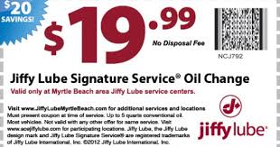 Jiffy Lube Oil Change Coupon Oil Change Lube Coupons