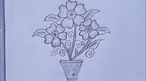 Drawingkids How To Draw A Beautiful Flowers In Pot For Kids Very Easy Flowers Drawing Youtube Teach children how to draw and paint flowers with this collection of easy flower art projects for kids.