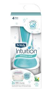 Schick Intuition Razor For Sensitive Skin 2 Razor Refill Cartridges Schick Intuition Razor Shave Gel Schick