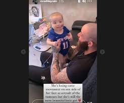 Azaylia was eight months old. Ashley Cain S Baby Girl Azaylia Loses Movement In Face