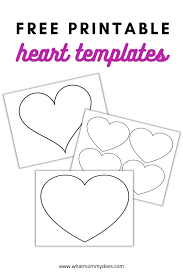 Free printable extra large letter stencils. Free Printable Heart Templates 9 Large Medium Small Stencils To Cut Out What Mommy Does