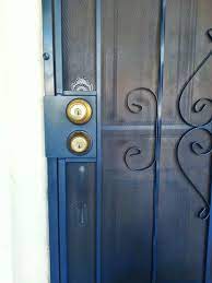 Try wd40 on a soft cloth if its a plastic screen.this is all at your own risk of course. Yes You Can Paint Your Security Screen Door A Lovely Color This Made A Lovely Pop Of Blue For Our Porch Without Security Screen Door Security Door Screen Door