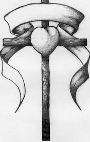 The cross symbolizes the sacrifice of jesus christ to save his followers. Cross Heart Banner Tattoo By Crucifer01 On Deviantart
