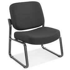 Big And Tall Sled Base Chair Black H 5058bl Uline Reception Chair Guest Chair Waiting Room Chairs