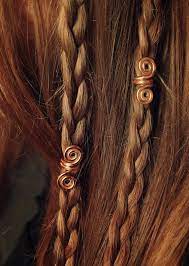 Gold New Pair Of Viking Hair Beads Hair Beads Beard Jewelry Dwarven Beard Coils Bead Hair Accesso Beard Jewelry Hair Accessories Jewelry Hair Jewelry