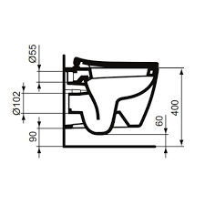 Si je suis les instructions, ma cuvette sera à environ 4 cm du bâti. Ideal Standard Cuvette Suspendue Connect Courte Fixations Invisibles Abattant Frein De Chute Distriartisan