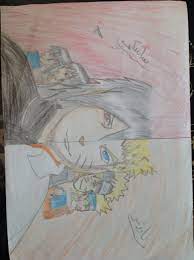 ناروتو وساسكي مراحل حياة ناروتو وساسكي painting anime art