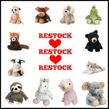 Restock Alert Our Heatablestuffedanimals Are Fully Stocked Ready To Delight Soothe Warm Poshinatekiddos Animals Plush Toys Teddy Bear