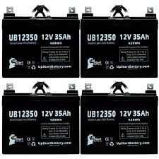 4 Pack Pride Mobility Scooter Battery Ub12350 12v 35ah