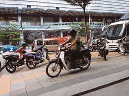 It will be good to park your car at nu sentral, which is a shopping mall beside kl sentral, if cost is not a concern. Motorcycles Take Over Pavements