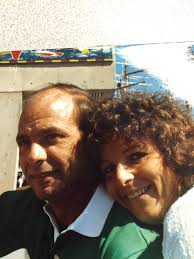 Who are the people in the 1987 photo?