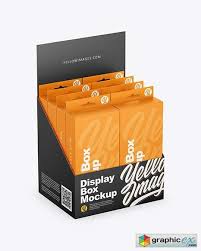 Display Box With Boxes Mockup Free Download Vector Stock Image Photoshop Icon Box Mockup Display Boxes Mockup