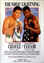 Julio césar chávez gonzález (spanish pronunciation: Tgt Fight Of The Day Julio Cesar Chavez Vs Meldrick Taylor 1 Julio Cesar Boxing Posters Boxing History