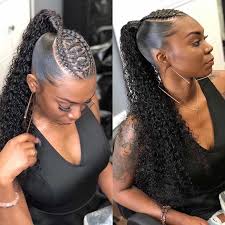 Another heatless way to stretch hair is the braiding method. Ajf Curly Weave Hairstyles With Braids Nalan Com Sg