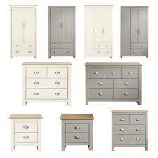 A bedroom is a place you can truly unwind in. Lancaster Grey Cream Bedroom Furniture Sets Wardrobe Chests Bedside 50 71 Picclick Uk