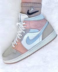 Air Jordan 1 Mid Milan In 2020 Jordan Shoes Girls Nike Air Shoes Girls Shoes