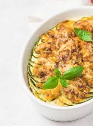 Gratin De Courgettes Et Tomates Au Riz Complet Recette Sans Lait Et Vegetarienne Avec Du Bouillon De Legumes Bio Et De L Huile D Olive Vierge Extra Bio Bjorg