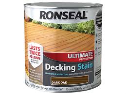 Wood stained my windmills, small fence, garage step. Ronseal Ultimate Protection Decking Stain Dark Oak 2 5 Litre