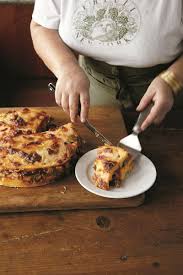 Baked Polenta Layered With Mushroom Ragu Recipe Lidia S Recipes Recipes Easy Potluck Recipes