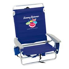 First, we recommend choosing a chair with a high back. Tommy Bahama Navy Blue Aluminum And Fabric 5 Position Lay Flat Backpack Beach Chair Sc591tbbp 28hd The Home Depot