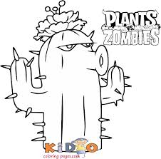 Zomboss returns to the core of the plan vs. Cactus Plants Vs Zombies Coloring Pages To Print Kids Coloring Pages
