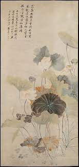 yun shouping lotuses on a summer evening china qing dynasty 1644 1911 korean art art japanese painting