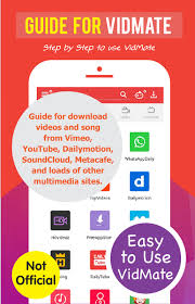 Con la aplicación vidmate, puede descargar videos de youtube, facebook, instagram, estado de . Guide Vidmate Video Download 1 9 Apk Download Android Books Reference Apps