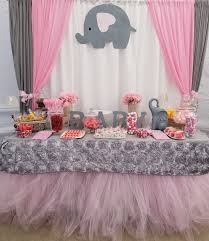 Pink And Gray Baby Shower Candy Table Pink And Gray Elephant Theme Elep Elephant Baby Shower Theme Baby Shower Elephants Girl Elephant Baby Shower Theme Girl