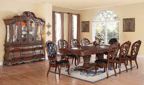 Usually, the bottom storage area and the top display case are two separate pieces. Cleopatra Dining Table 7pc Set W Optional Buffet With Hutch