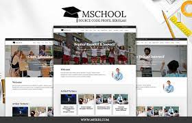 Misalnya, membutuhkan halaman informasi identitas sekolah, halaman modul pelajaran, perpustakaan ebook, dan lain sebagainya. Mschool Source Code Web Profil Sekolah Full Responsive