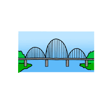 Draw two straight, parallel lines at the near corner of the bridge. Rpvpc E28cmsdm