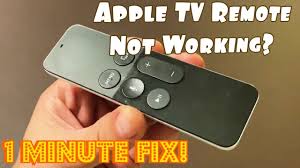 Apple Tv Remote Not Working 1 Minute Fix Try This First Youtube