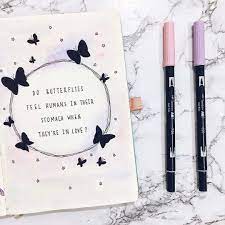 Bullet journal and planner quotes · hello, beautiful. 57 Amazing Butterfly Bullet Journal Spreads My Inner Creative Bullet Journal Lettering Ideas Bullet Journal Ideas Pages Bullet Journal Mood