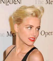 Amber Heard Blonde French Twist Updo For Short Hair Hairstyles Weekly Medium Hair Styles Womens Hairstyles Short Hair Updo