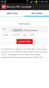 Pdfs are very useful on their own, but sometimes it's desirable to convert them into another type of document file. Word To Pdf Converter For Android Apk Download
