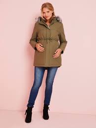 Mäntel und parka für mädchen in fröhlichen farben & mit tollen motiven. Vertbaudet 3 In 1 Parka Tragejacke Fur Schwangerschaft Stillzeit In Moosgrun
