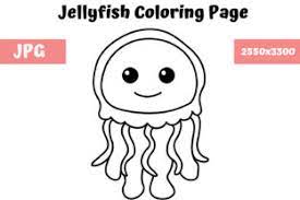 Some tips for printing these coloring pages: Coloring Book Page For Kids Jellyfish Grafico Por Mybeautifulfiles Creative Fabrica