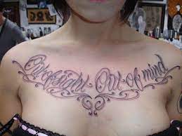 Upper Chest Script Tattoos Is Free Hd Wallpaper Upper Chest Script Tattoos Was Upload By Was On January 23 20 Tattoo Writing Styles Best Tattoo Fonts Tattoos