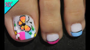 Uñas decoradas para pie principiantes fácil de hacer paso a paso/decoración de uñas pies en negro. Diseno De Unas Para Pies Flores Y Frances Con Colores French Nail Art Flowers Nail Art Nlc Youtube