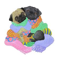 Pug Love An Art Print By Jen Bartel Pug Love Pugs Cute Pugs