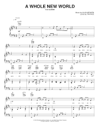 A Whole New World From Aladdin Sheet Music By Alan Menken For Alto Saxophone Noteflight Marketplace